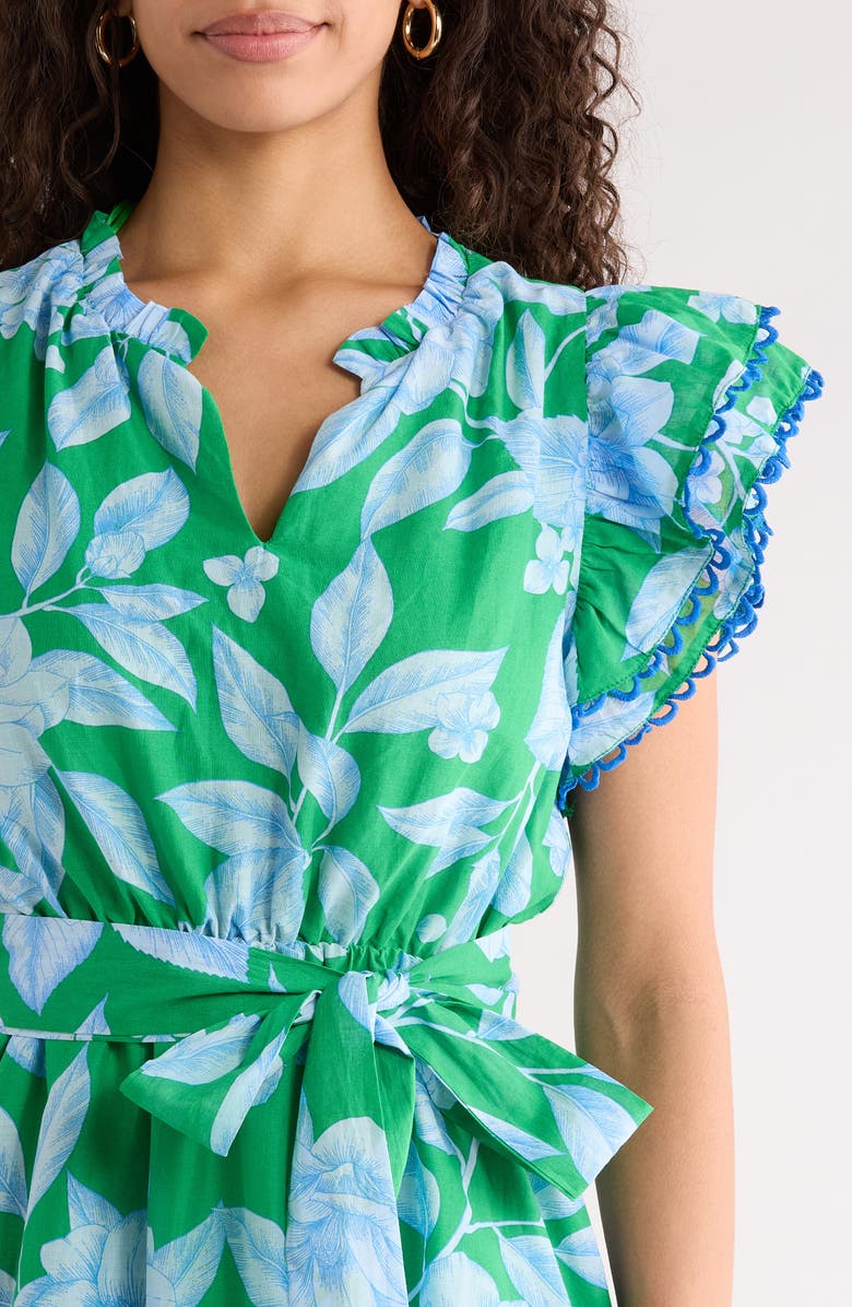 SUGARLIPS Eriny Verbena Floral Cotton Dress, Alternate, color, 