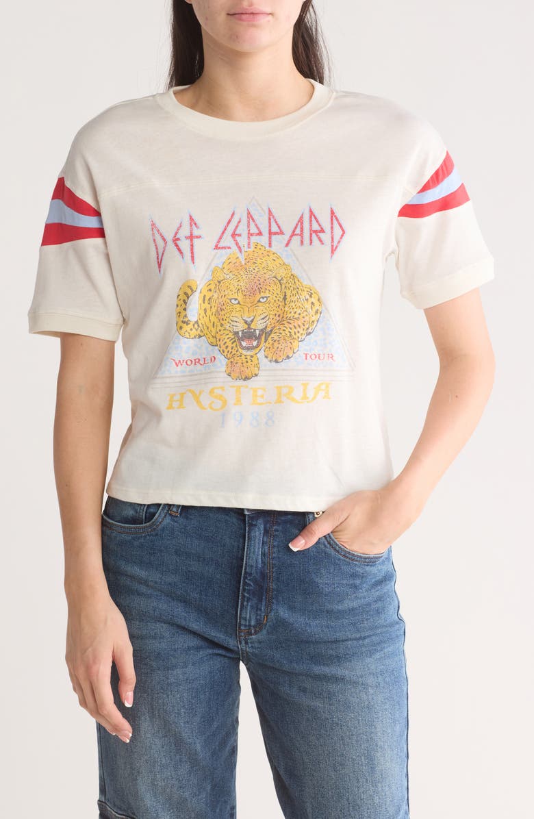 Vinyl Icons Def Leppard Yoke Tee, Main, color, 