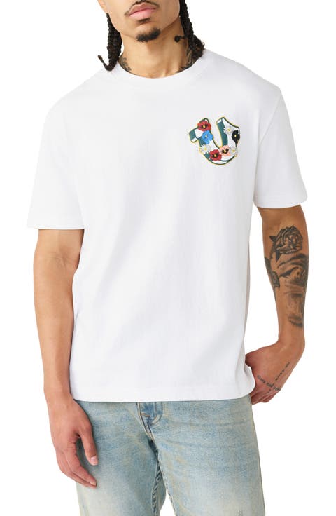 Garden Horseshoe Heavyweight Cotton Graphic T-Shirt