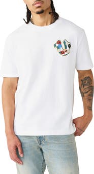 True Religion Garden Horseshoe Heavyweight Cotton Graphic T-Shirt