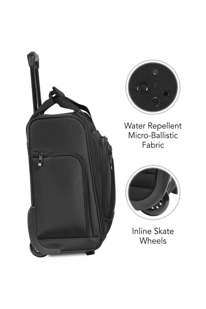 Solutions 16 Underseat Bag with Padded Electronics Pockets, Alternate, color, Black