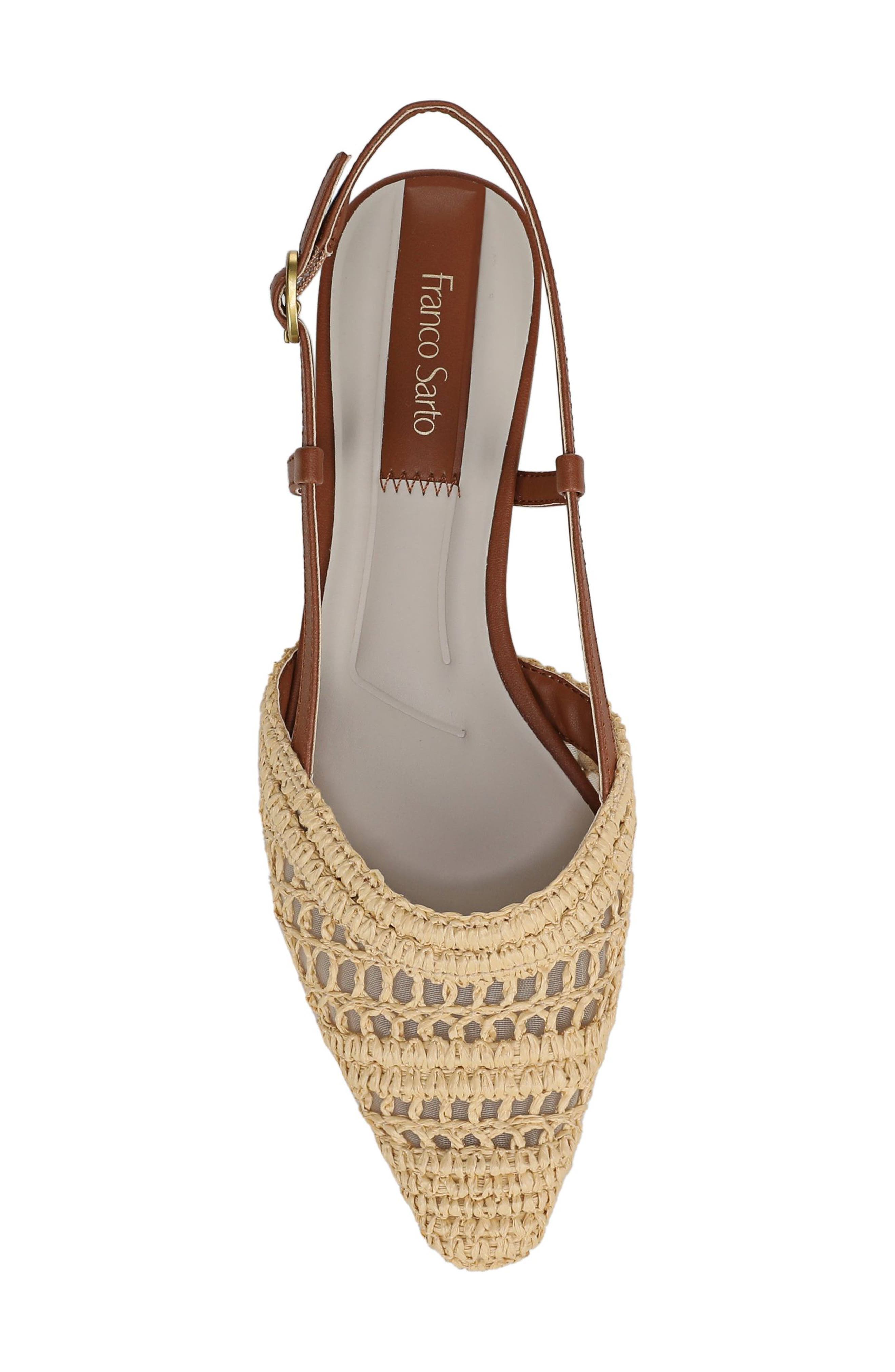 Riona Slingback Flat, Alternate, color, BROWN MULTI