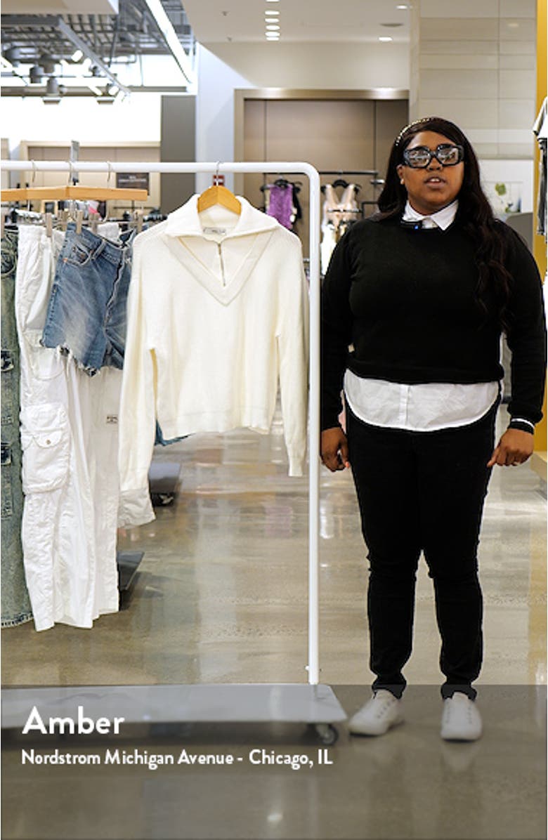 Rib Half Zip Sweater, sales video thumbnail