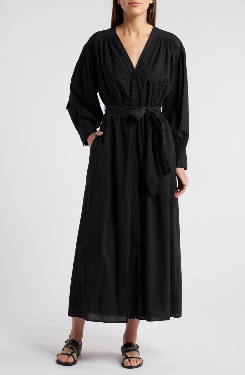 XÍRENA Victoria Tie Waist Long Sleeve Maxi Dress, Main, color,