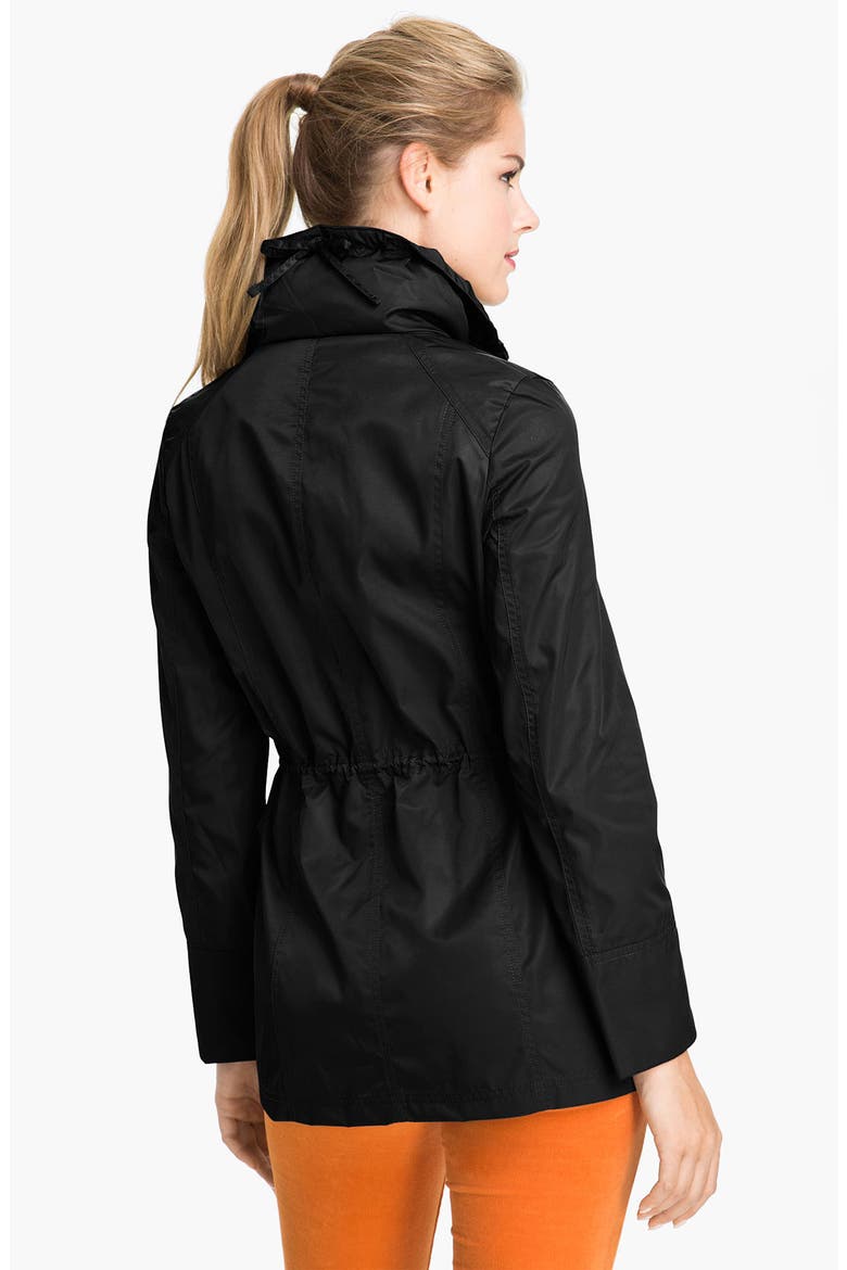 Packable Water Repellent Anorak, Alternate, color, BLACK