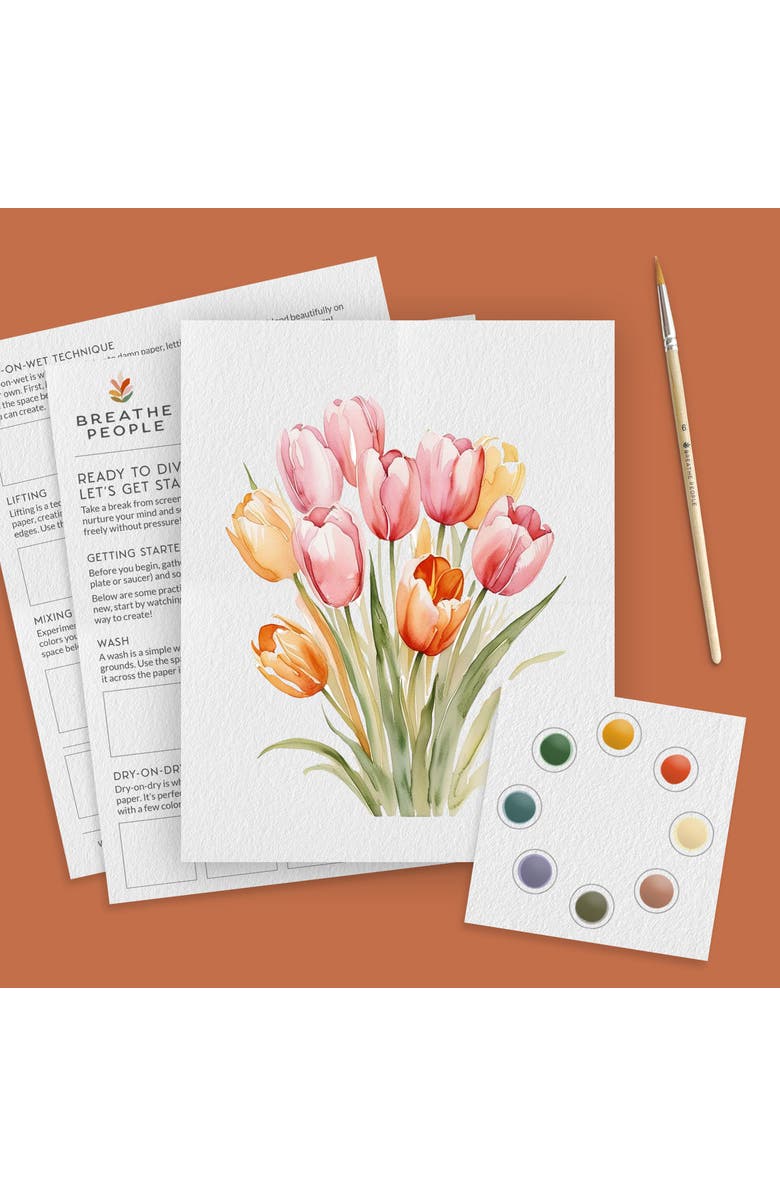 Breathe People All In One Watercolor Kits, Alternate, color, Blue