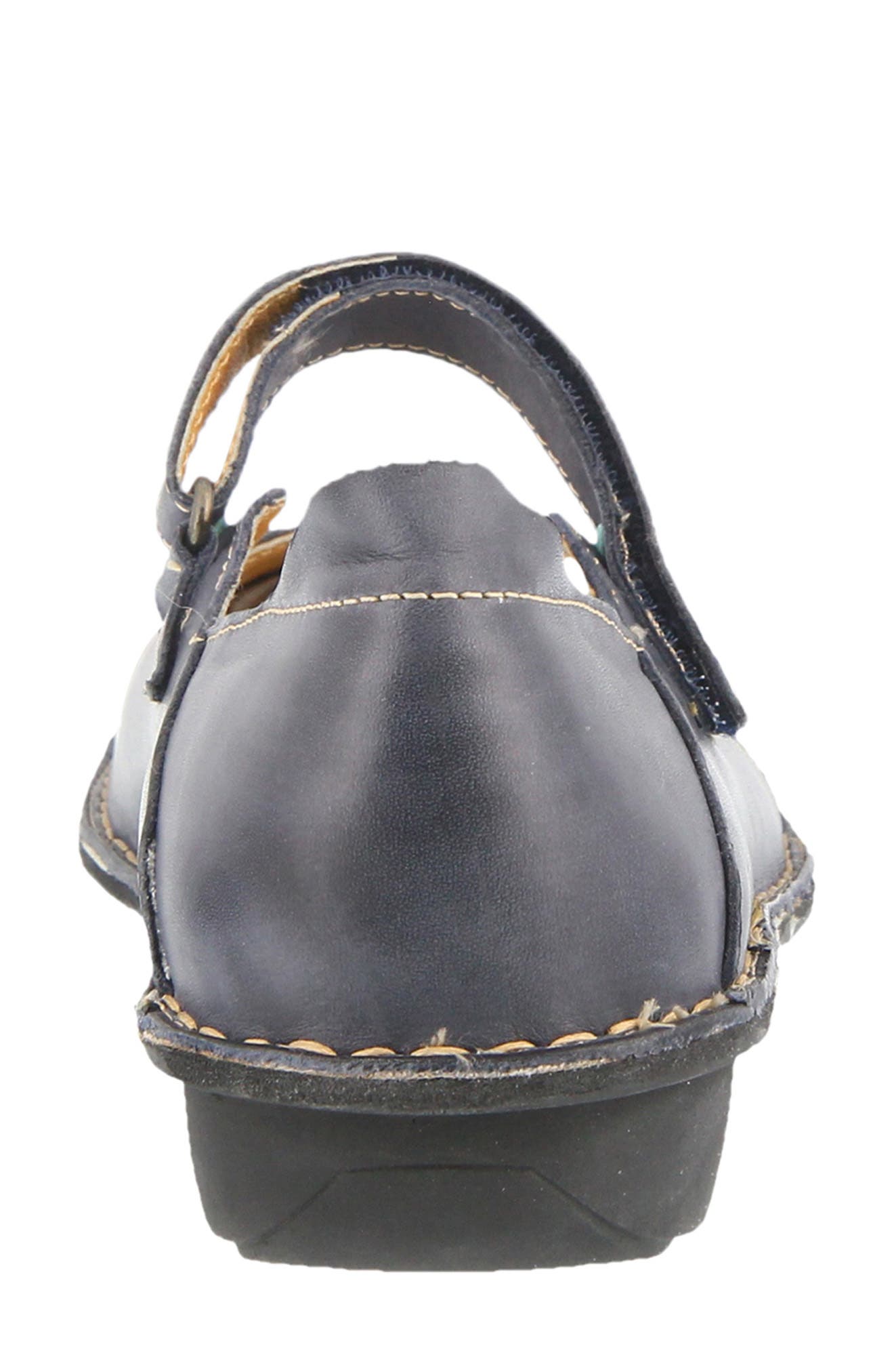 Spring Step Cosmic Mary Jane Flat, Alternate, color, Blue Leather