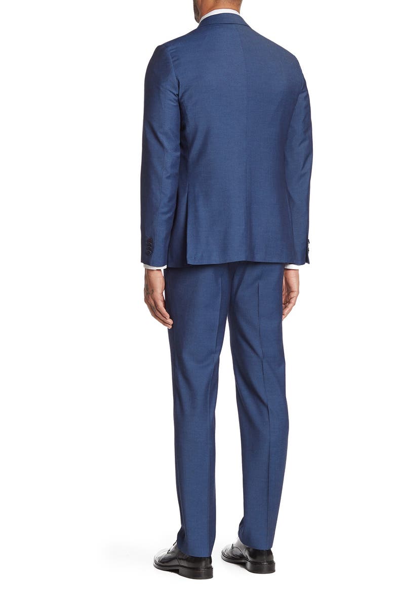 Brixton Extra Trim Fit Suit, Alternate, color, NAVY
