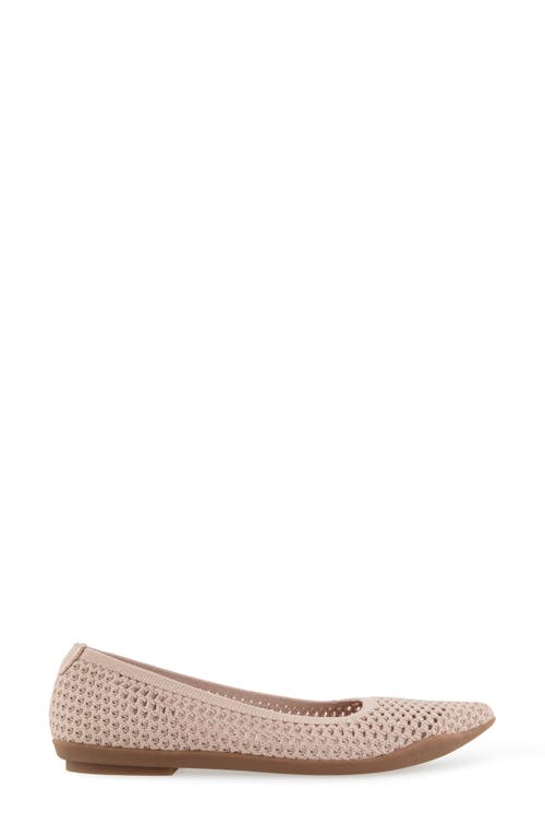 Aerosoles Danielle Knit Flat In Cipria Textured Knit Fabric