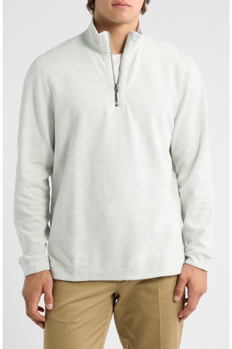 Flipview Reversible Half Zip Pullover, Main, color, MICRO CHIP HEATHER