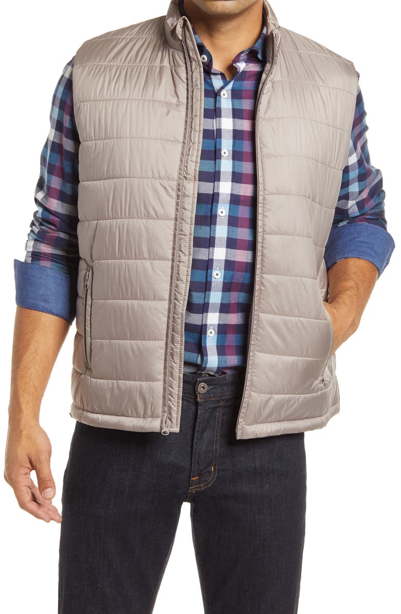 Bugatchi Quilted Vest, Main, color, 