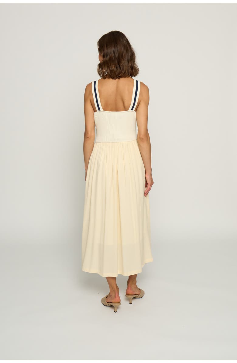 Central Park West Women's Basque Waist Bodycon Dress, Alternate, color, Ivory