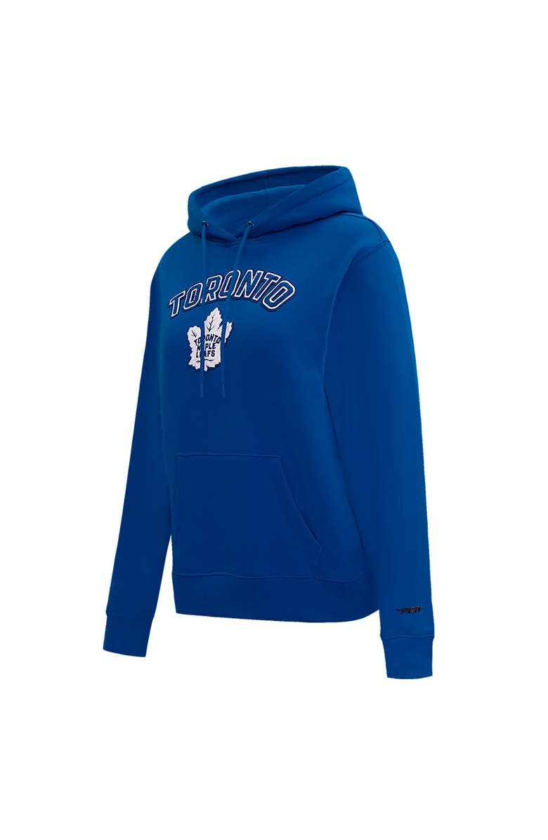PRO STANDARD Women's Pro Standard Blue Toronto Maple Leafs Classic Chenille Pullover Hoodie, Alternate, color, 