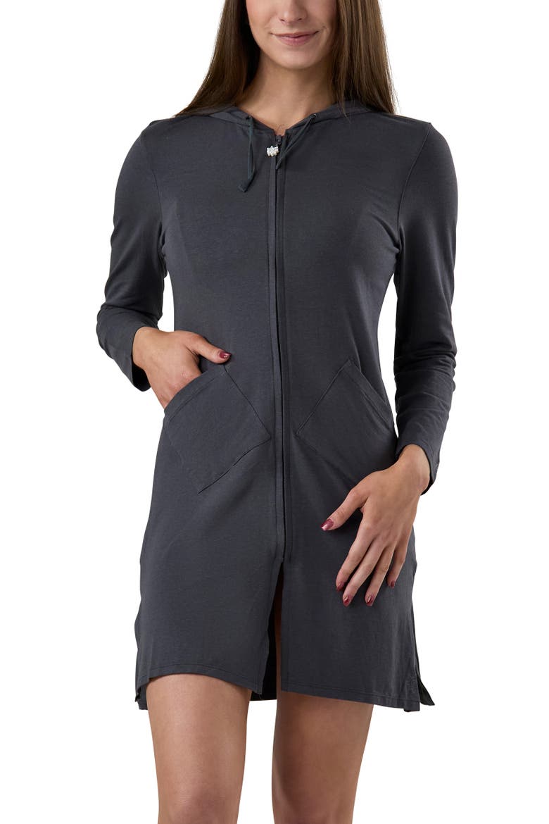 Full Zip Island Beach Jacket, Main, color, Charcoal