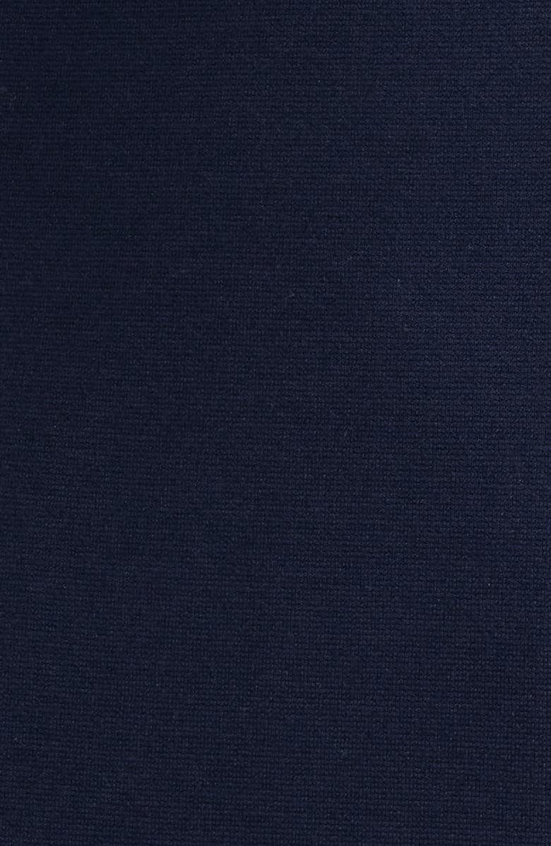 BOSS Dalmar Split Neck Dress, Alternate, color, Clean Navy