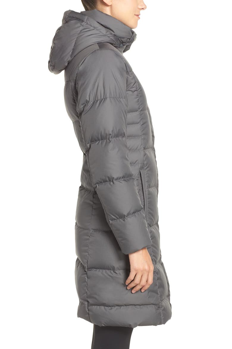 'Down with It' Water Repellent Parka, Alternate, color, FORGE GREY