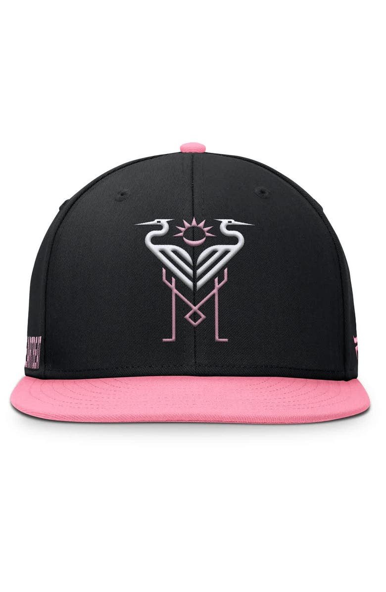 FANATICS Men's Fanatics Black Inter Miami CF Sitter Snapback Hat, Alternate, color, Black