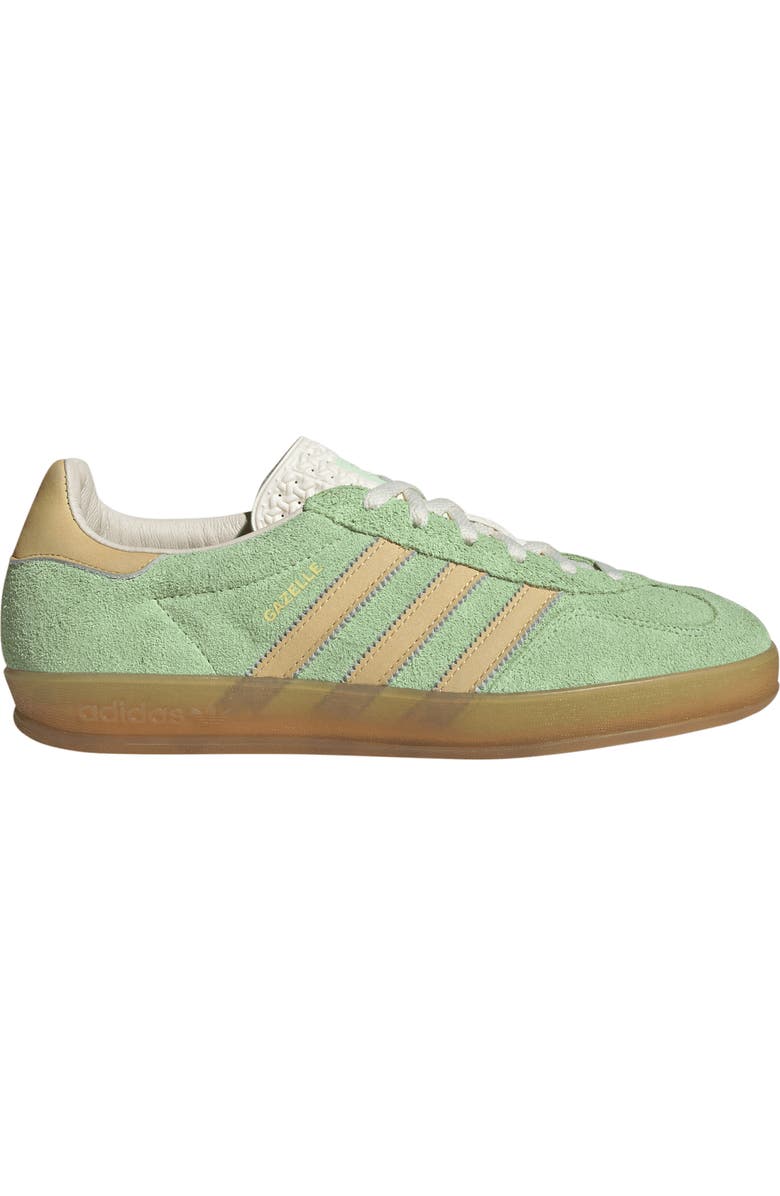 adidas Gazelle Indoor Sneaker, Alternate, color, Green Spark/ Almost Yellow