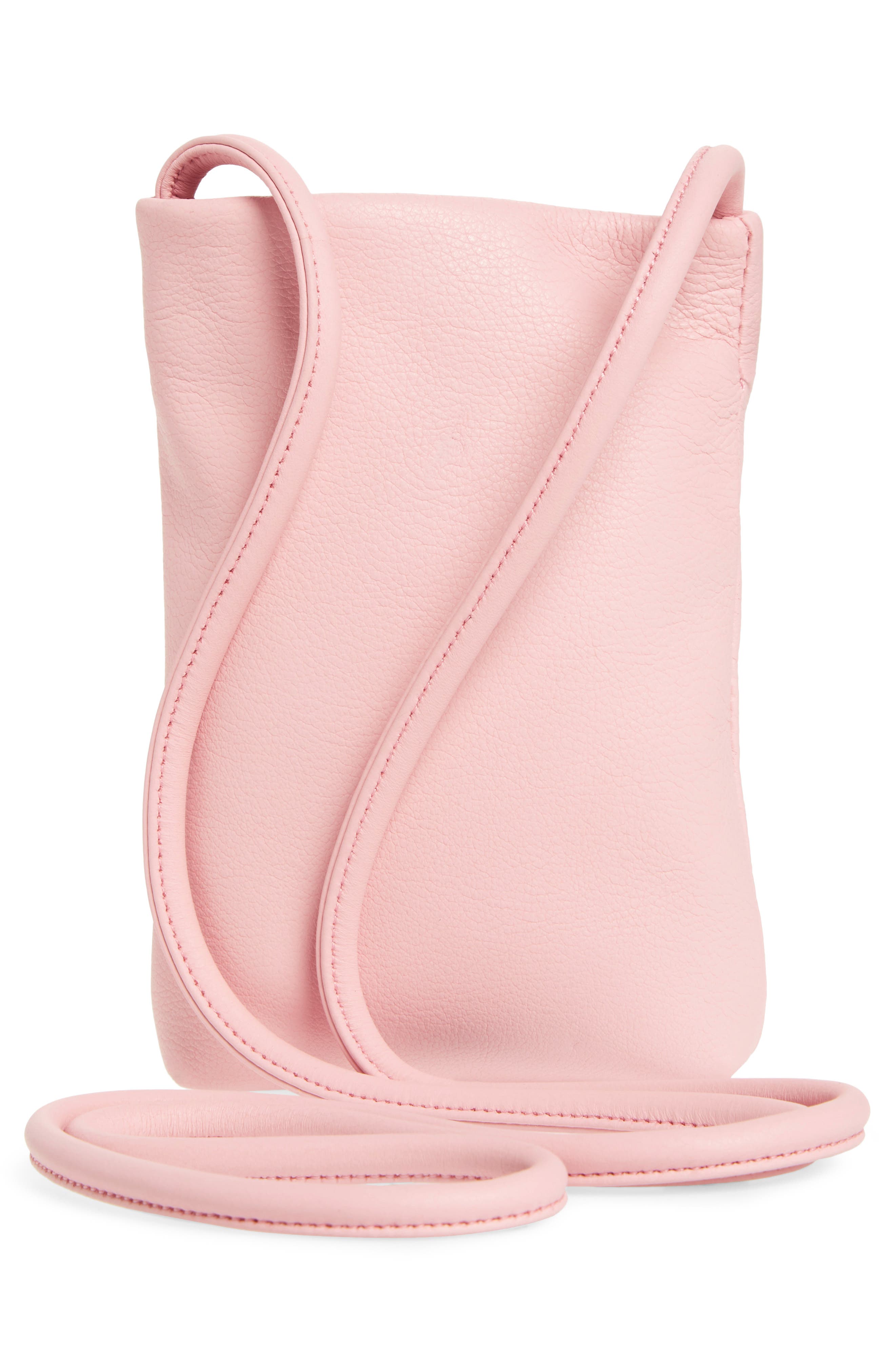 Baggu Leather Phone Crossbody Bag, Alternate, color, 