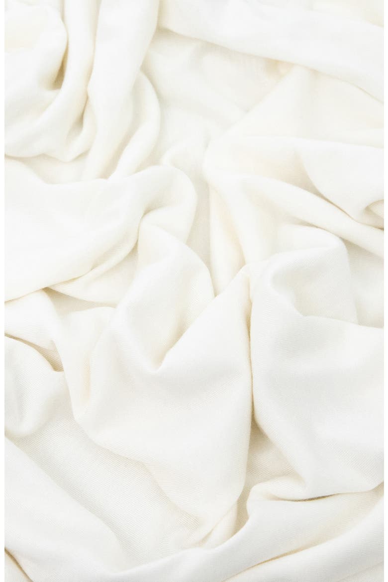 Stretch Knit Hat & Swaddle Set, Alternate, color, WHITE