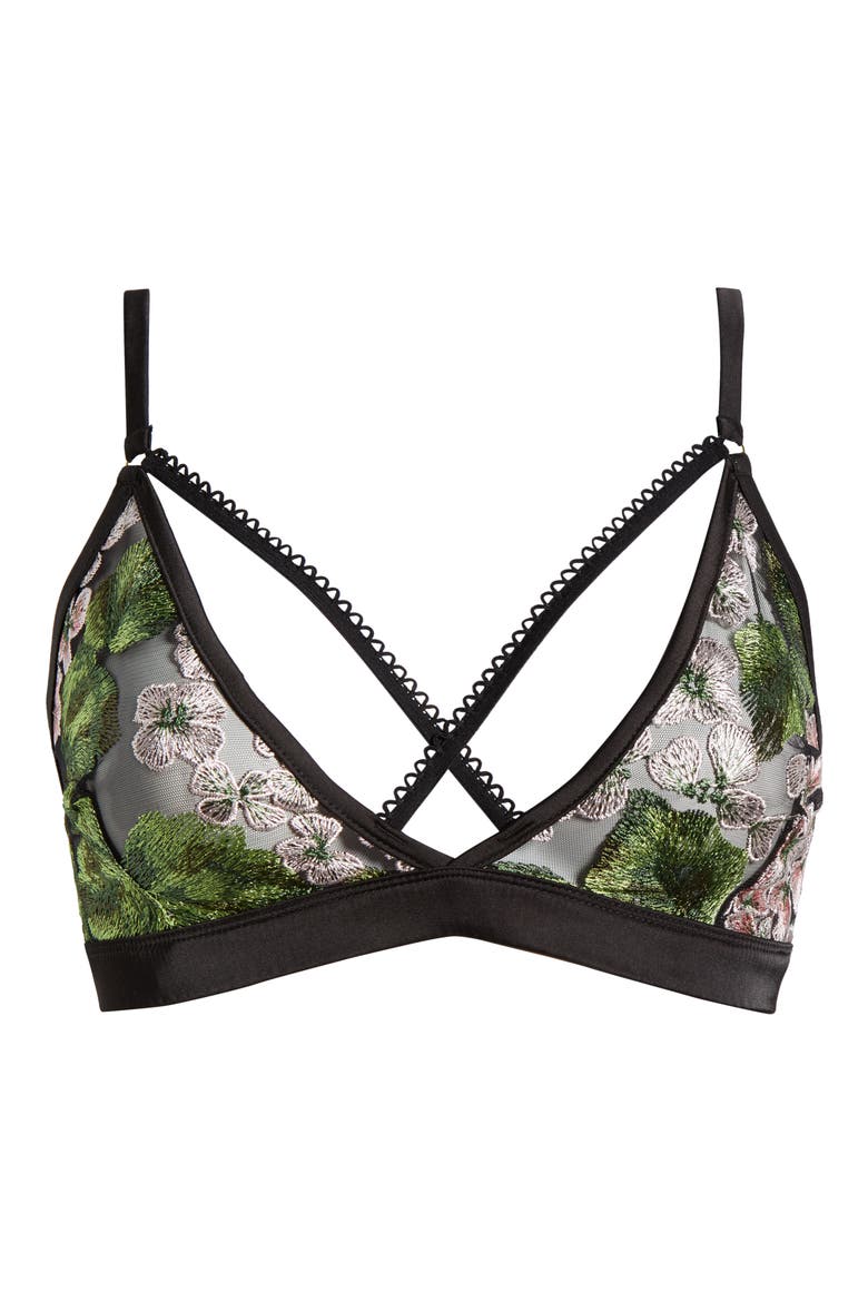 Hydrangea Lace Underwire Bra, Alternate, color, HYDRANGEA NIGHT