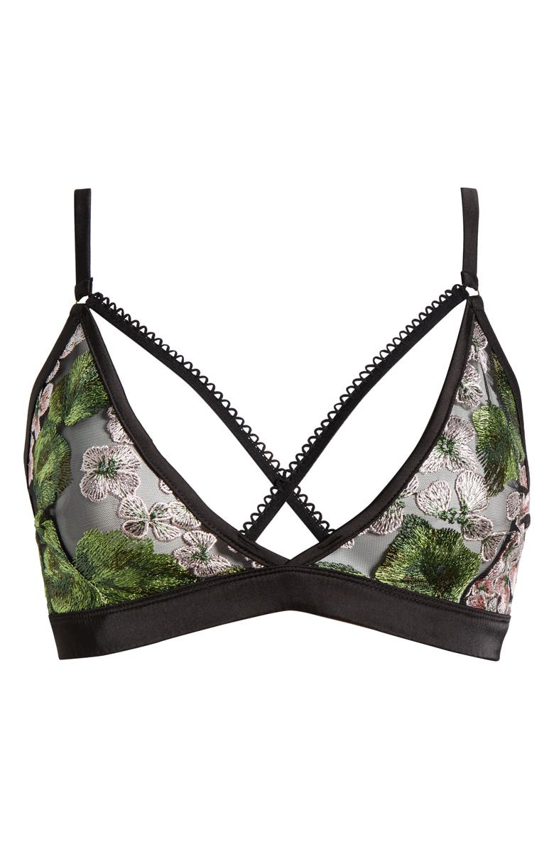 KILO BRAVA Hydrangea Lace Underwire Bra, Alternate, color, Hydrangea Night