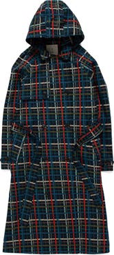 Seasalt Cornwall Penweathers Check Waterproof Organic Cotton Trench Coat