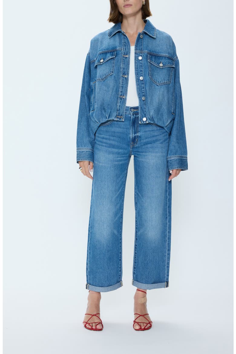 Donny Cuffed High Waist Wide Leg Jeans, Alternate, color, HEARTFELT