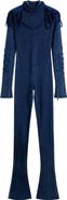 Desigual Texture Mock Neck Long Sleeve Jumpsuit