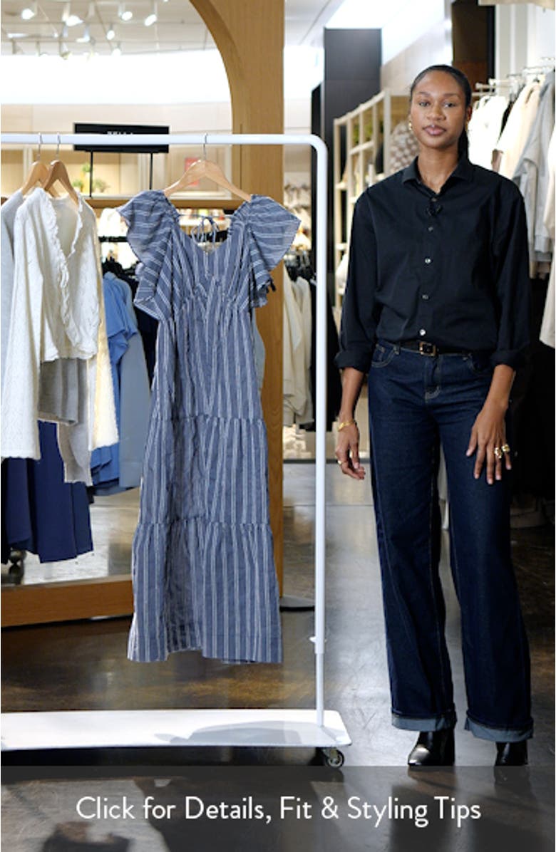 Stripe Tiered Maxi Dress, sales video thumbnail