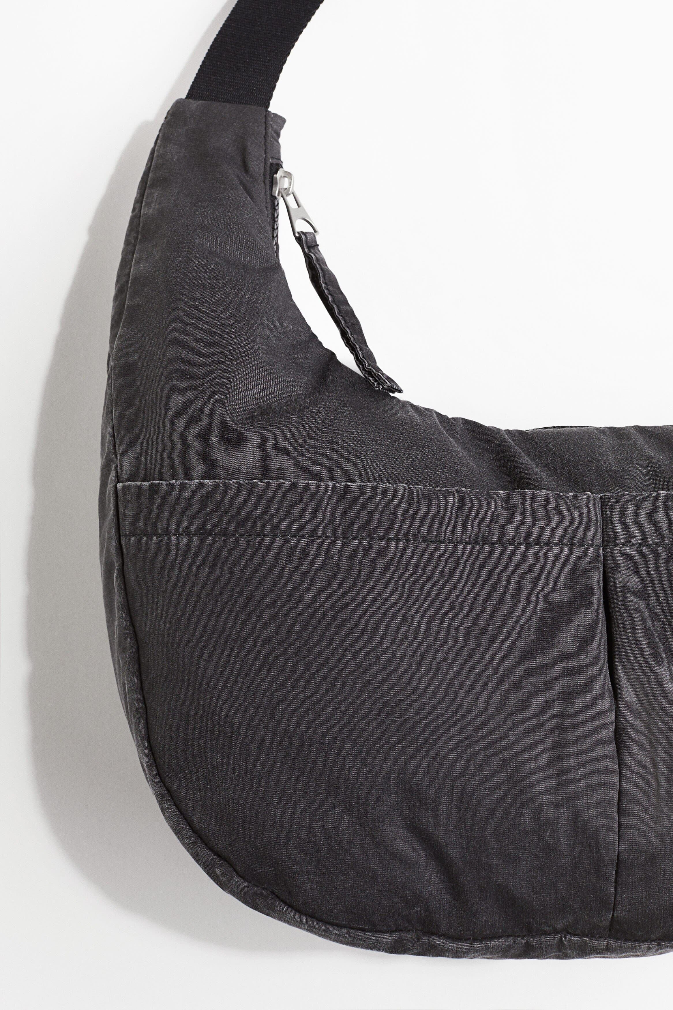 H&M Denim Crossbody Bag, Alternate, color, Dark Gray