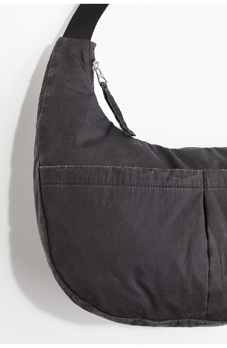 H&M Denim Crossbody Bag, Alternate, color, Dark Gray