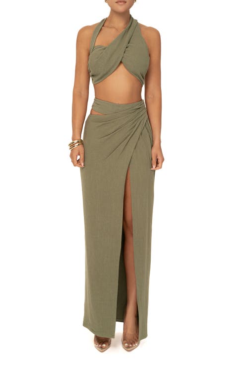 New Age Crop Top & Skirt Set