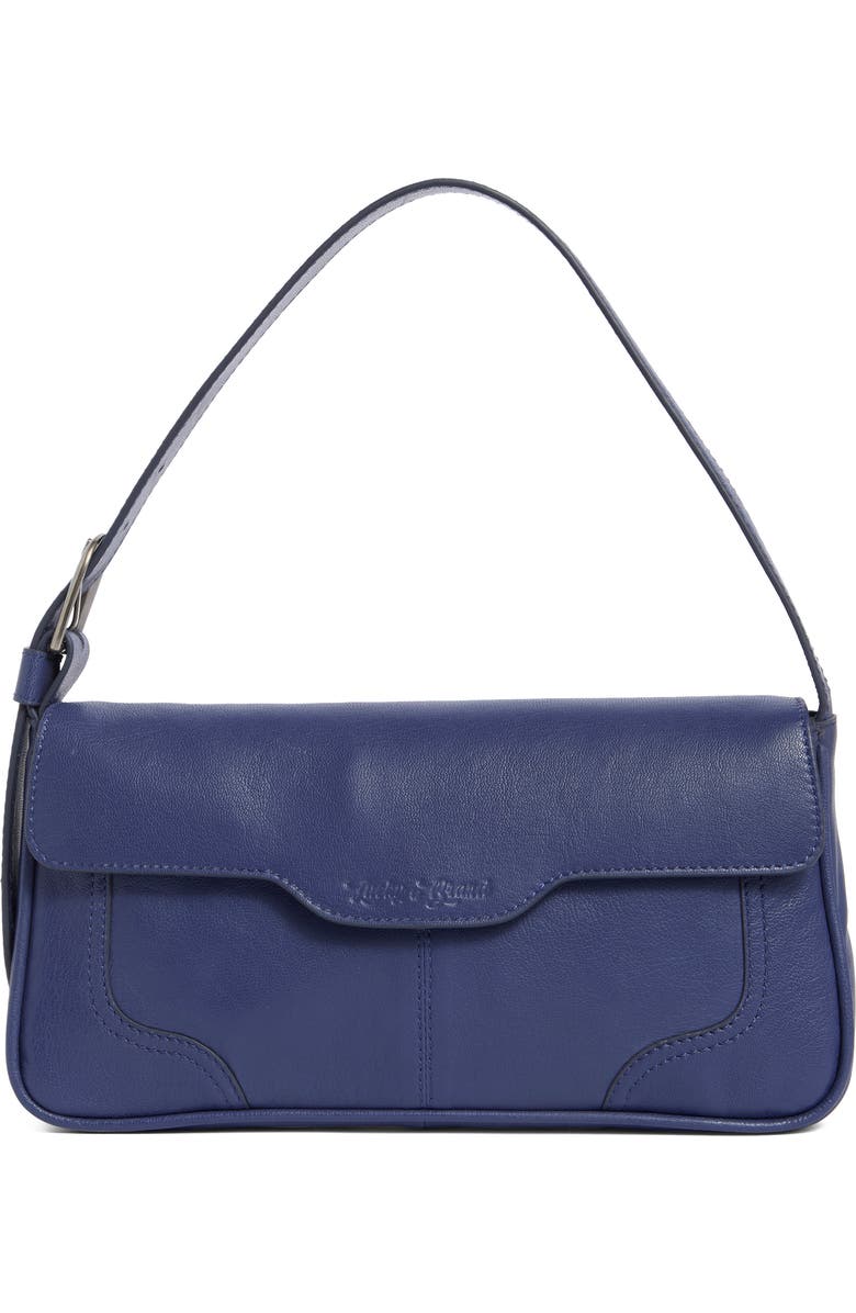 Lucky Brand Luma Leather Shoulder Bag, Main, color, Dusk