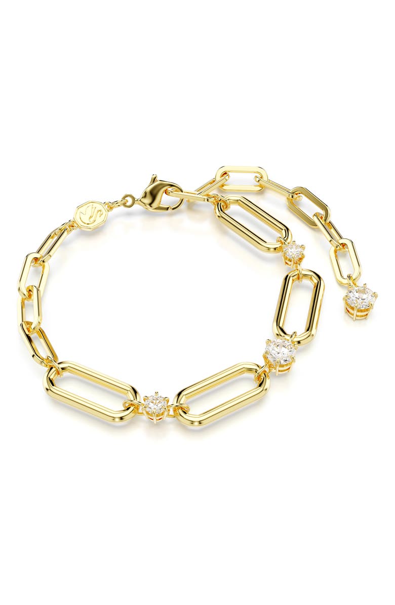 Swarovski Constella Bracelet, Alternate, color, Gold