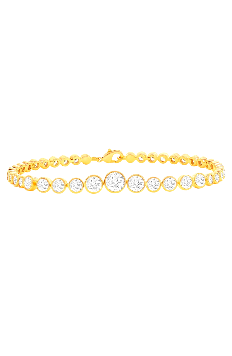 Donatello Gian Graduated Tennis Bracelet, Main, color, Gold