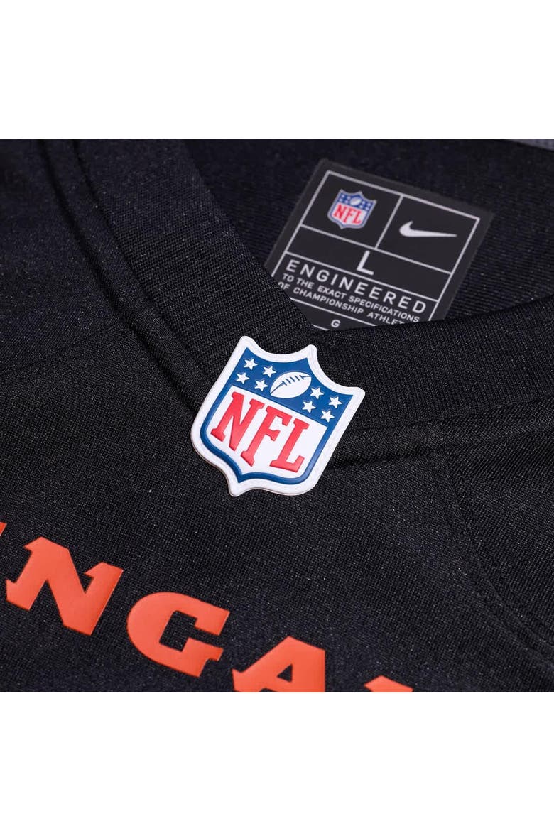 Men's Nike Chase Brown  Black Cincinnati Bengals Team Game Jersey, Alternate, color, Black