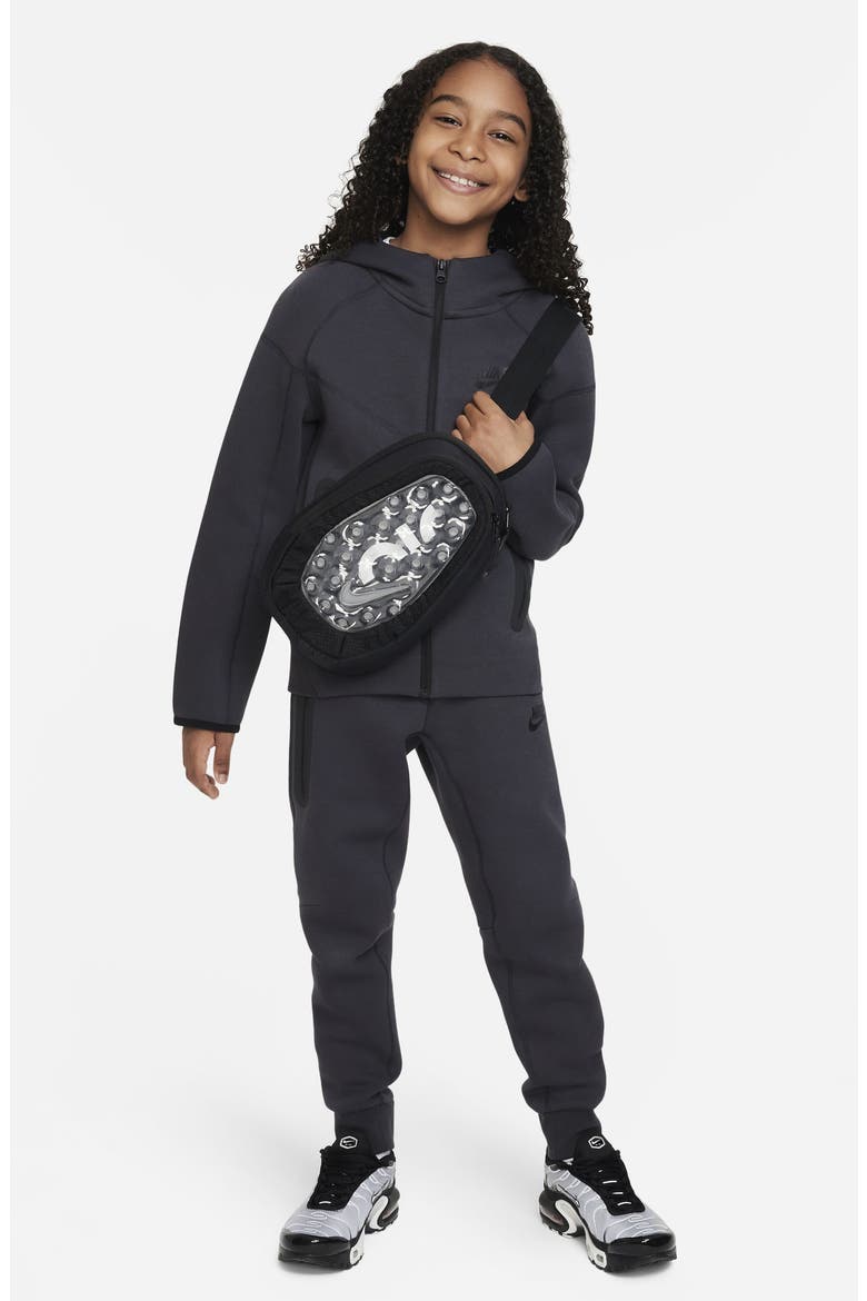Kids' Tech Fleece Full Zip Hoodie, Alternate, color, ANTHRACITE/ BLACK/ BLACK