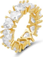 SHYMI Heart Cubic Zirconia Eternity Ring