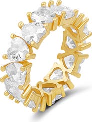 SHYMI Heart Cubic Zirconia Eternity Ring