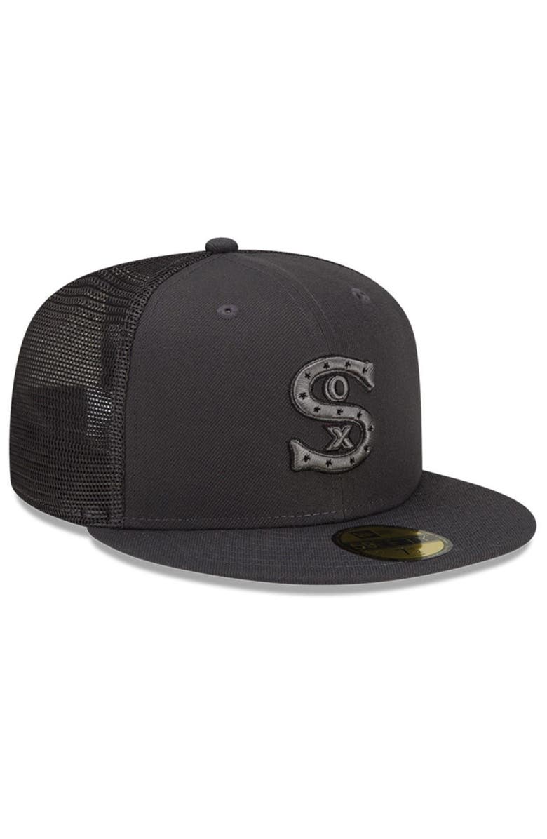 New Era Men's New Era Graphite Chicago White Sox 2022 Batting Practice 59FIFTY Fitted Hat, Alternate, color, 