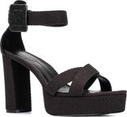 Fashion to Figure Layla Platform Heeled Sandal - Wide Width