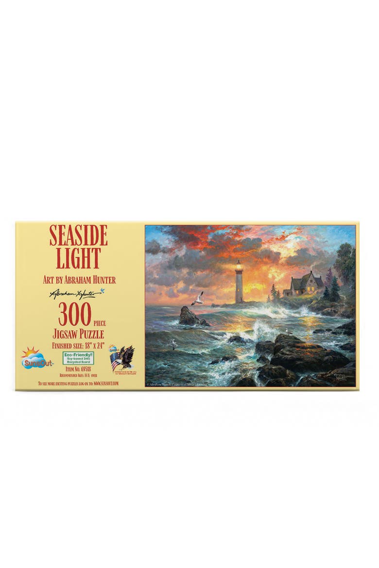 Seaside Light 300 piece Jigsaw Puzzle for Adults, Alternate, color, Multicolor