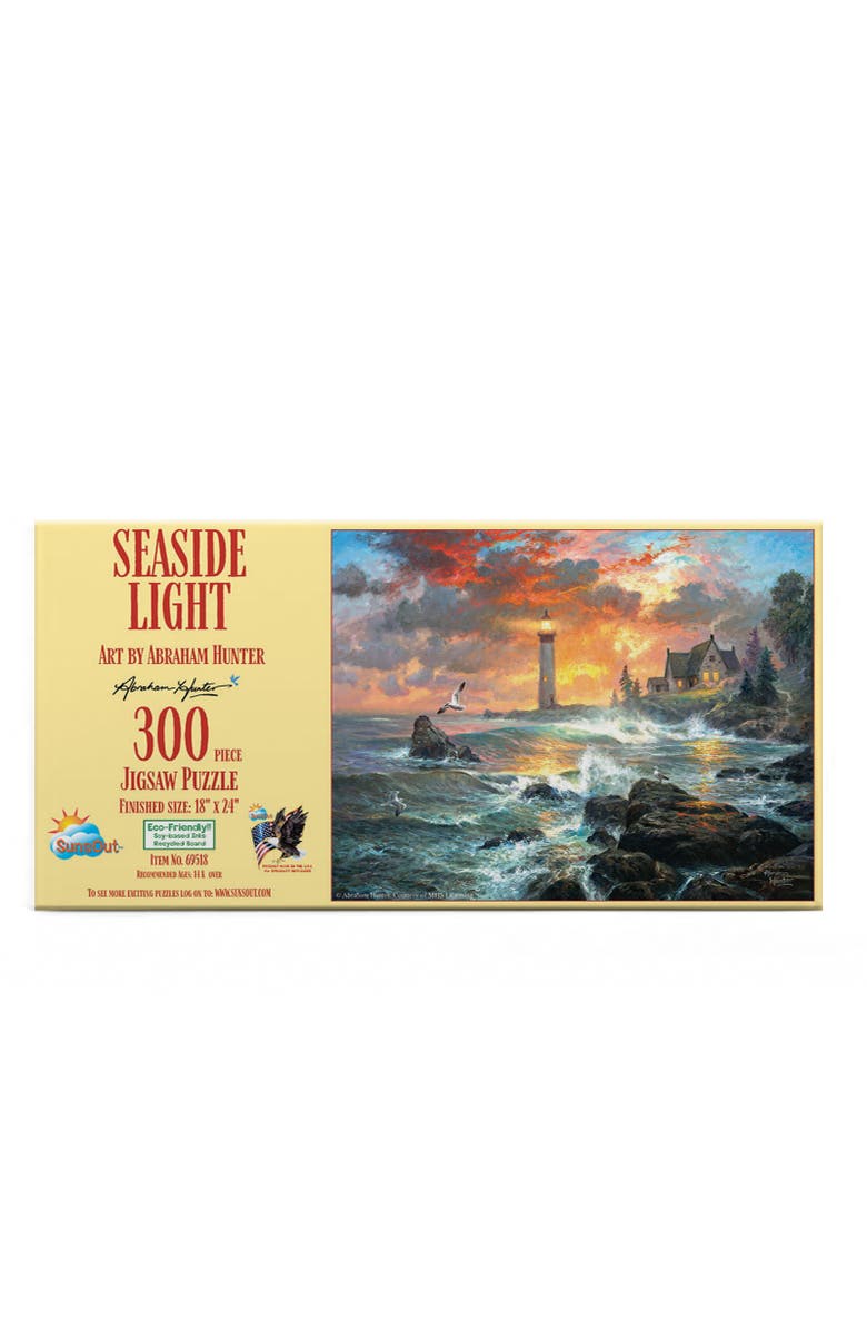 Sunsout Seaside Light 300 piece Jigsaw Puzzle for Adults, Alternate, color, Multicolor