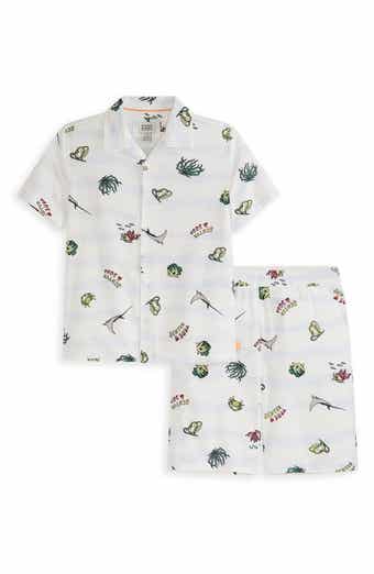 Scotch & Soda Button-Up Shirt & Shorts Set