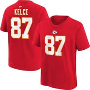 Nike Youth Nike Travis Kelce Red Kansas City Chiefs Player Name & Number T-Shirt
