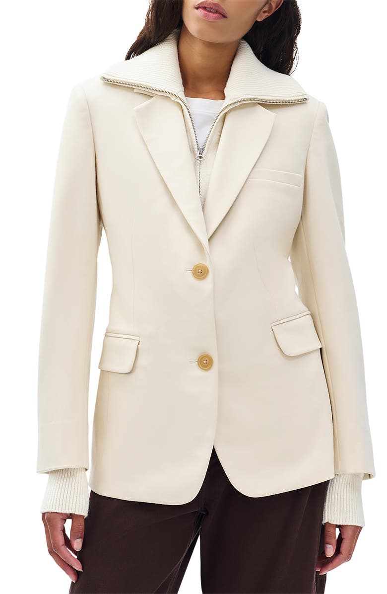 rag & bone Frank Ponte Knit Blazer, Main, color, Turtledove
