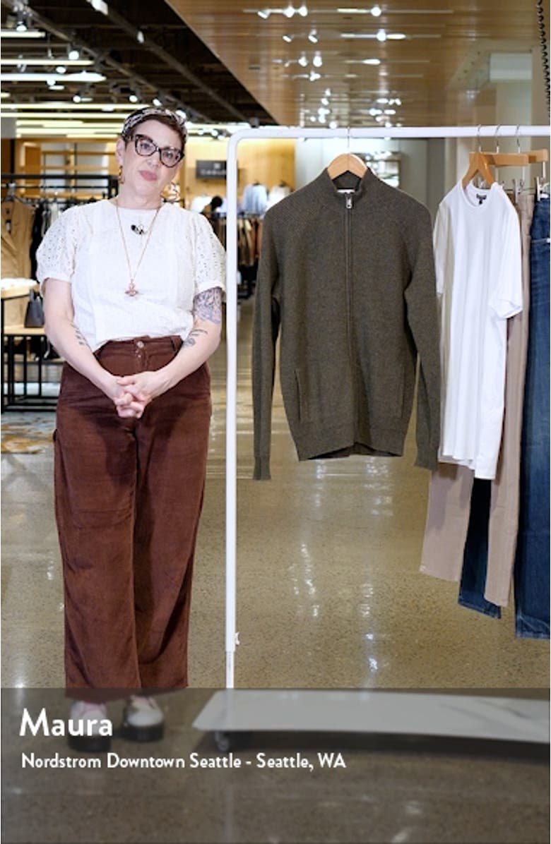 Crescent Full Zip Sweater, sales video thumbnail