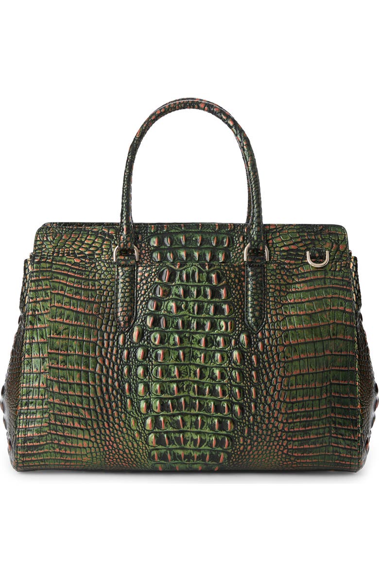 Brahmin Finley Carryall Croc Embossed Leather Satchel, Alternate, color, Samba Melbourne