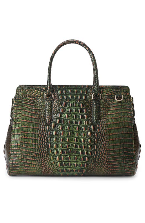 Brahmin Finley Carryall Croc Embossed Leather Satchel